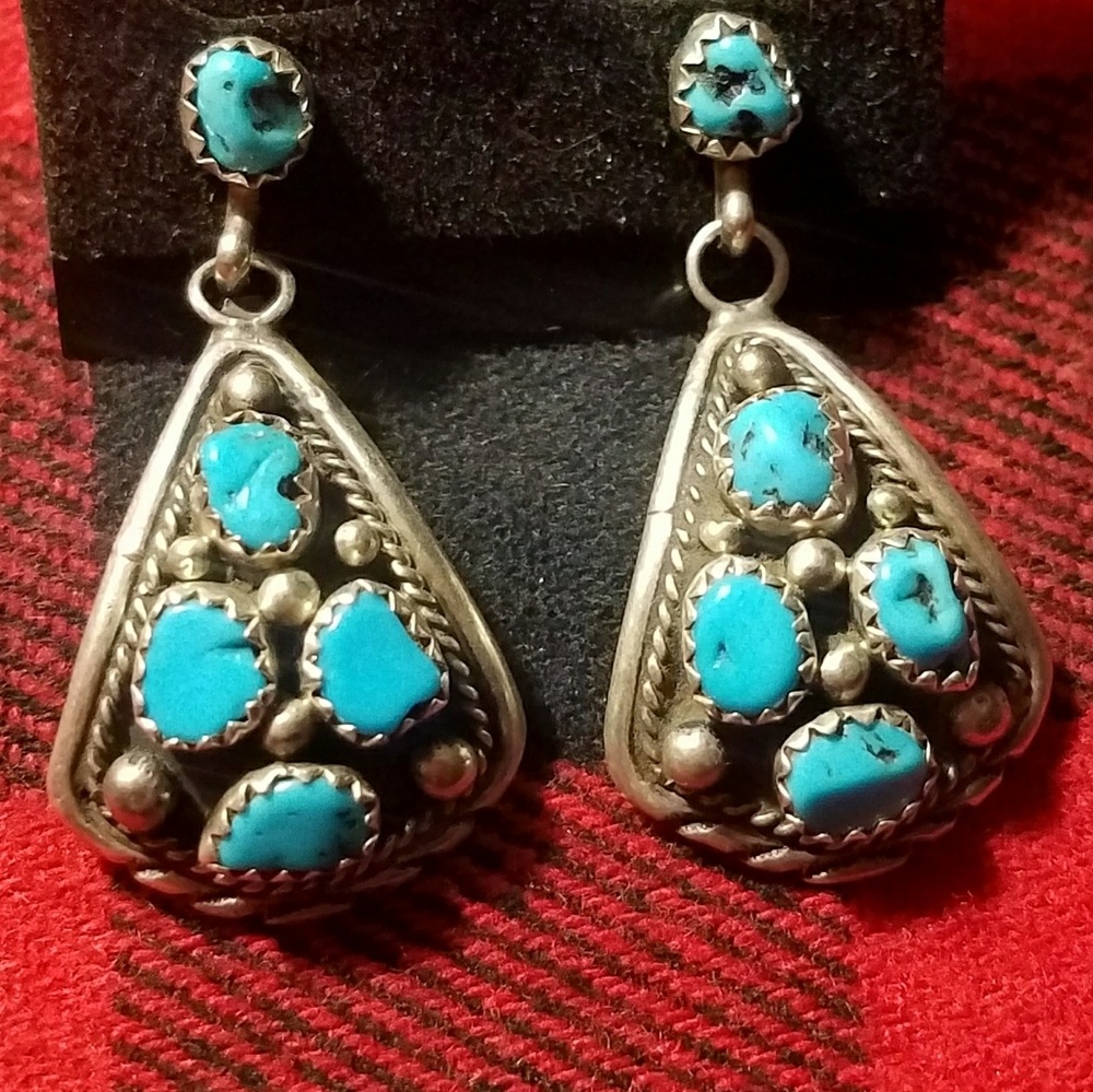 vintage turquoise earrings